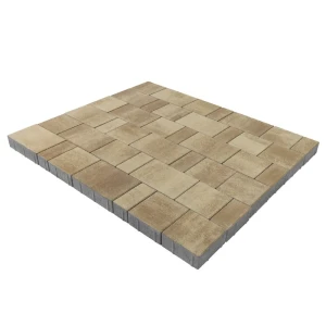 Плитка тротуарная BRAER Старый город Ландхаус 1200x1000 мм цвет Миндаль толщина 60 мм