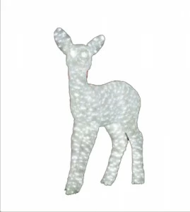 Световая Фигура "Благородный Олень" Малыш 3D ELKI СВЕТОВЫЕ ФИГУРЫ 017736 Белый