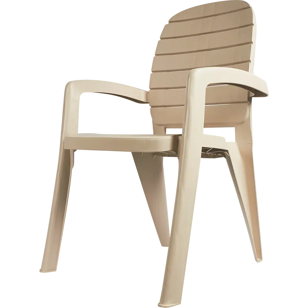 Кресло садовое Прованс 600x580x915 мм, цвет серый ЭЛЛАСТИК-ПЛАСТ STLM-2177863 - Вид №1