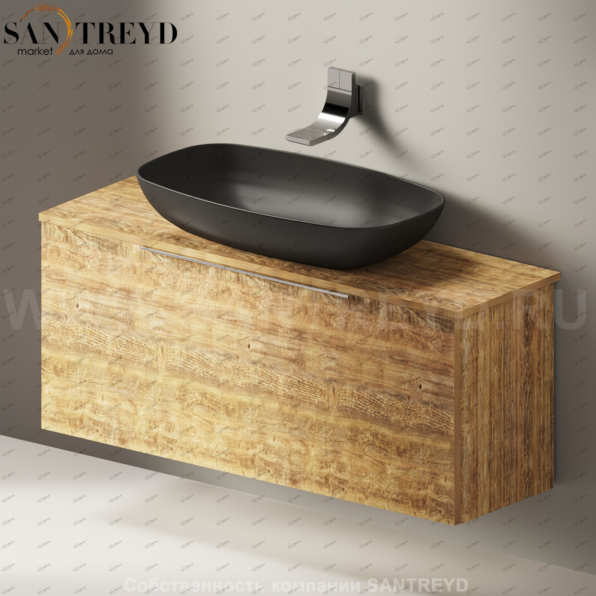 Flaminia BOX Настенная тумба для раковины 120 см с 1 ящиком BX944.WW Ceramica Flaminia BX944WW