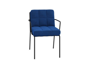 Мягкий тканевый стул с подлокотниками