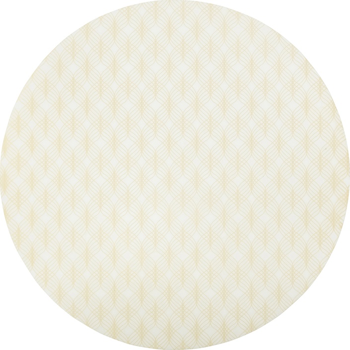 10623273 Harman Салфетка подстановочная круглая 36см "Тройка", золотой ПВХ 