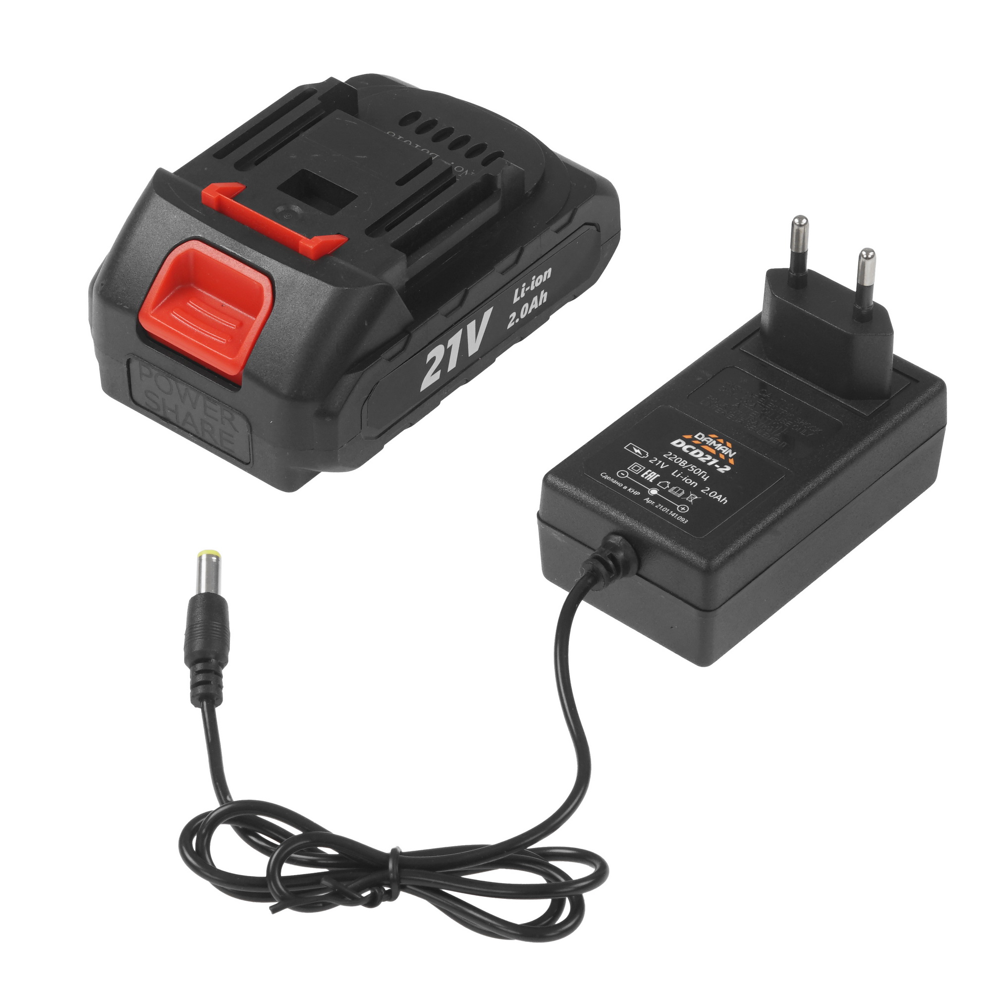 Дрель-шуруповерт DAMAN DCD21-2 9230669 BRAIT STDN-0138284 - Вид №6