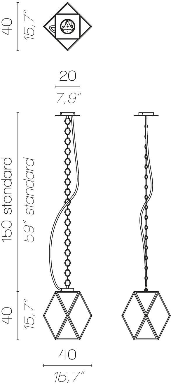 Contardi Светодиодная подвесная лампа Muse lantern sun-id-1355951 - Вид №5