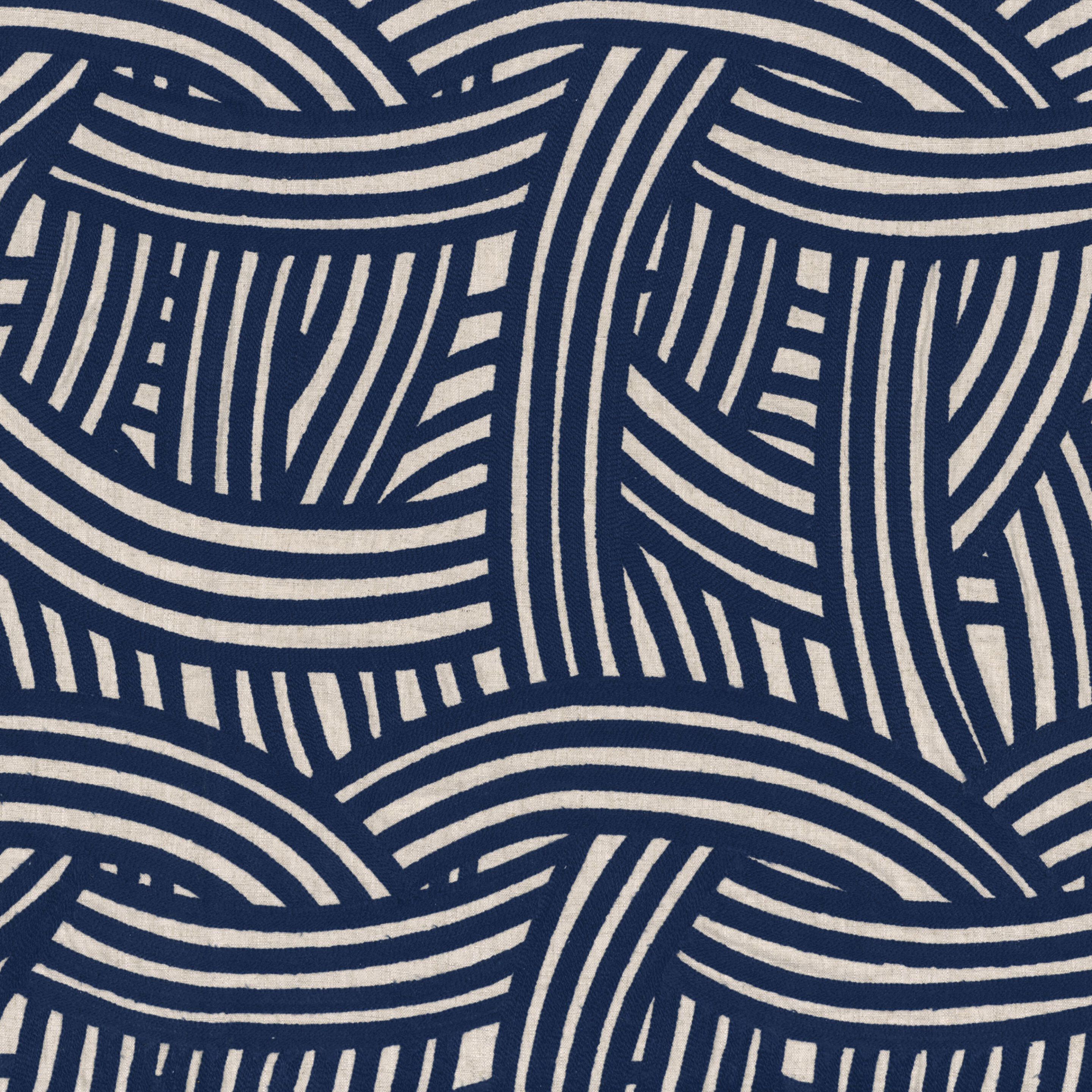 Вышитая ткань с графическим рисунком Casamance Valvidia ARCH-00047535 - Вид №8