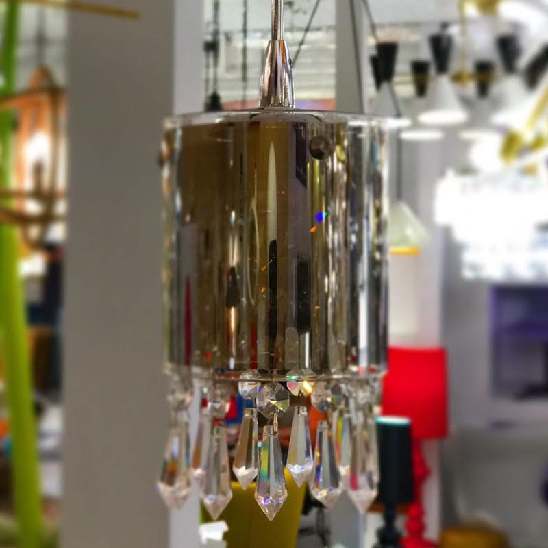 Подвесной светильник Crystal Tube 4 от Delight Collection MD2544/4L DELIGHT COLLECTION ДИЗАЙНЕРСКИЕ 243725 Прозрачный;хром;дымчатый  - Вид №2