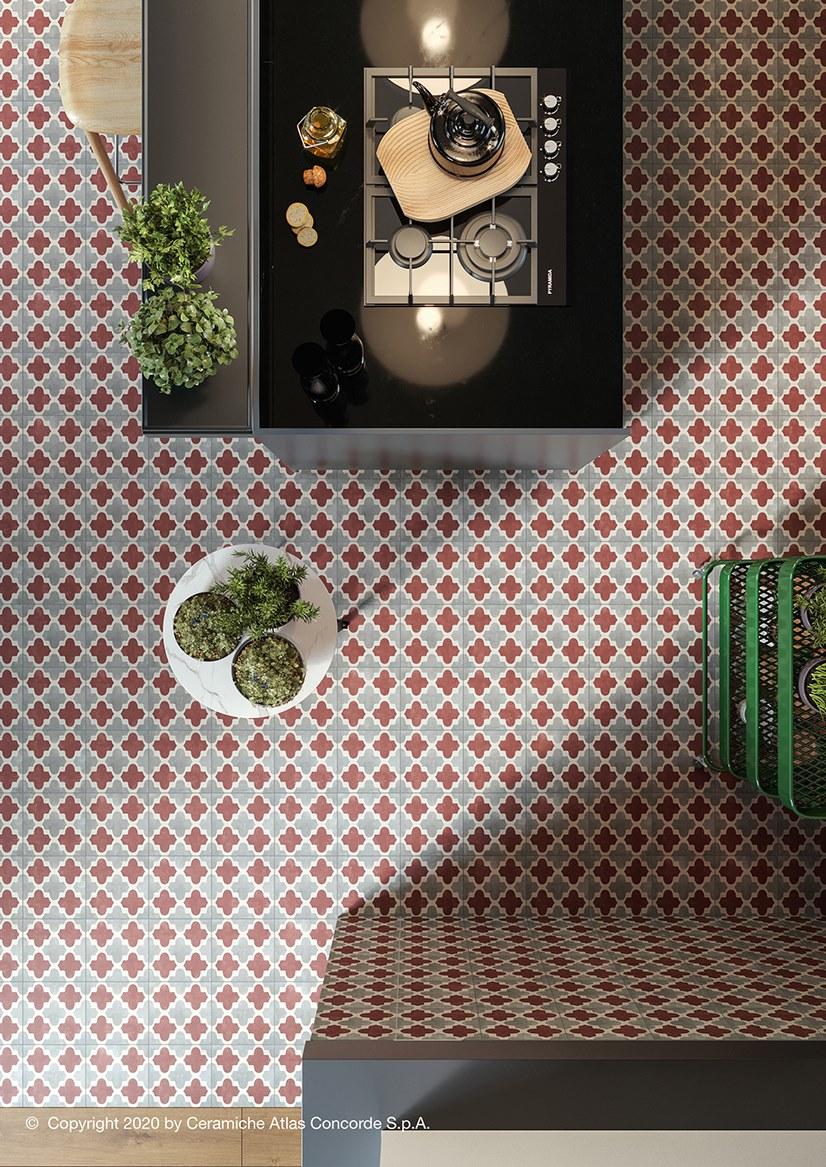 Atlas Concorde Настенная / напольная плитка из керамогранита с эффектом энкаустики Venti boost sun-id-1400680 - Вид №40