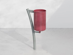 Наружная металлическая корзина для мусора