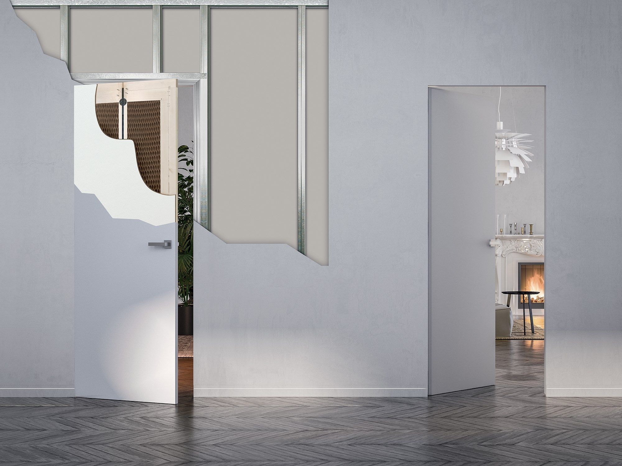 Door frame for flush-to-wall hinged door Eclisse ECLISSE Syntesis ARCH-00062912 - Вид №1