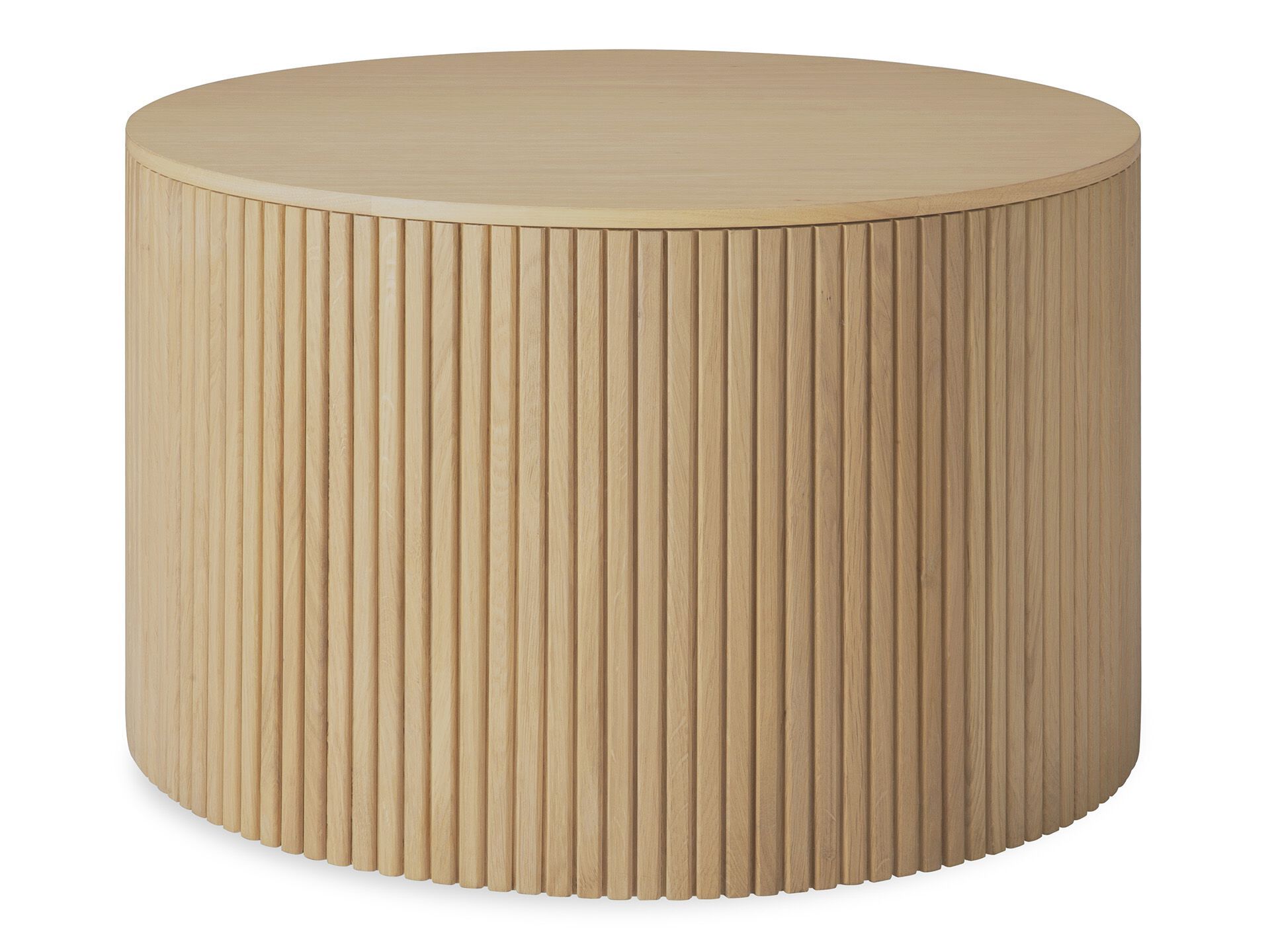 Низкий круглый журнальный столик из дуба с отсеком для хранения Ethnicraft Roller Max ARCH-00038585