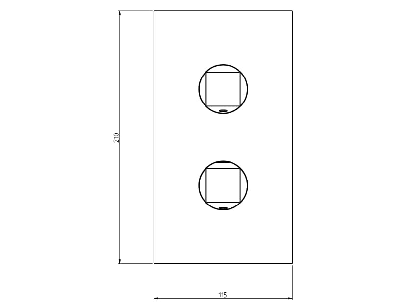 Однорычажный смеситель для душа из нержавеющей стали с переключателем Rubinetterie Frattini Aline ARCH-00026934 - Вид №1