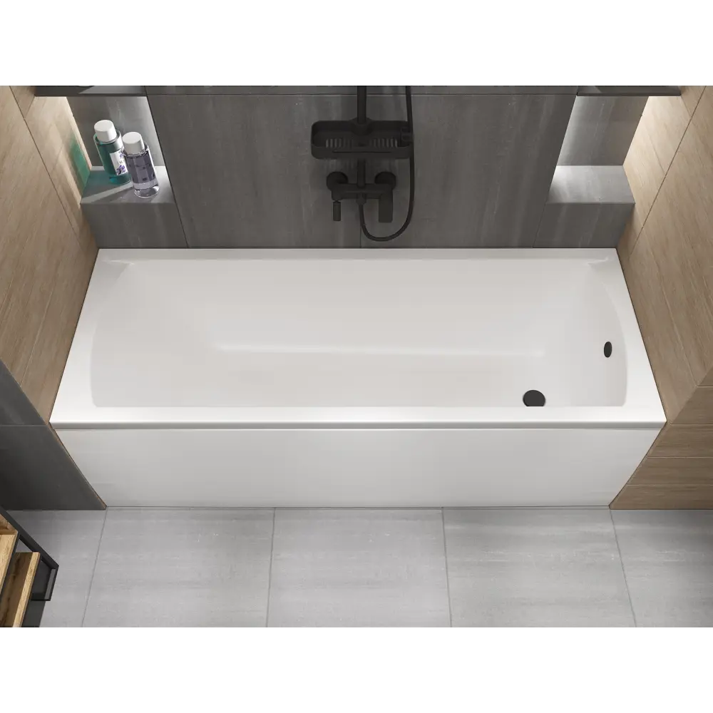 Акриловая ванна 100Acryl Ницца с анатомической спинкой 170x70 см 83240825 У99328 STLM-0039837 - Вид №1