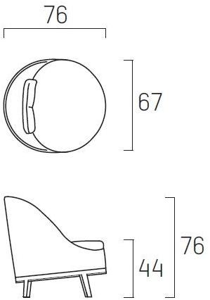 Piet Boon Кресло из ткани с огнестойкой набивкой Belle Pbc 02.02.00. - Вид №10