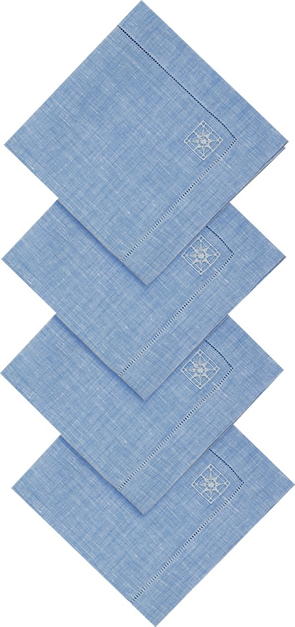 10620350 Крестецкая строчка Набор из 4 салфеток 40x40см Ткань 