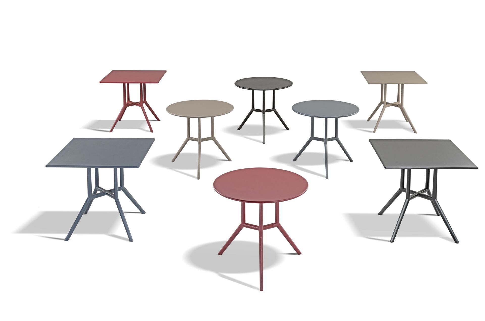 Круглый стол из инженерного пластика с 3 спицами GABER JUNIPER 3 ROUND ARCH-00061515 - Вид №2