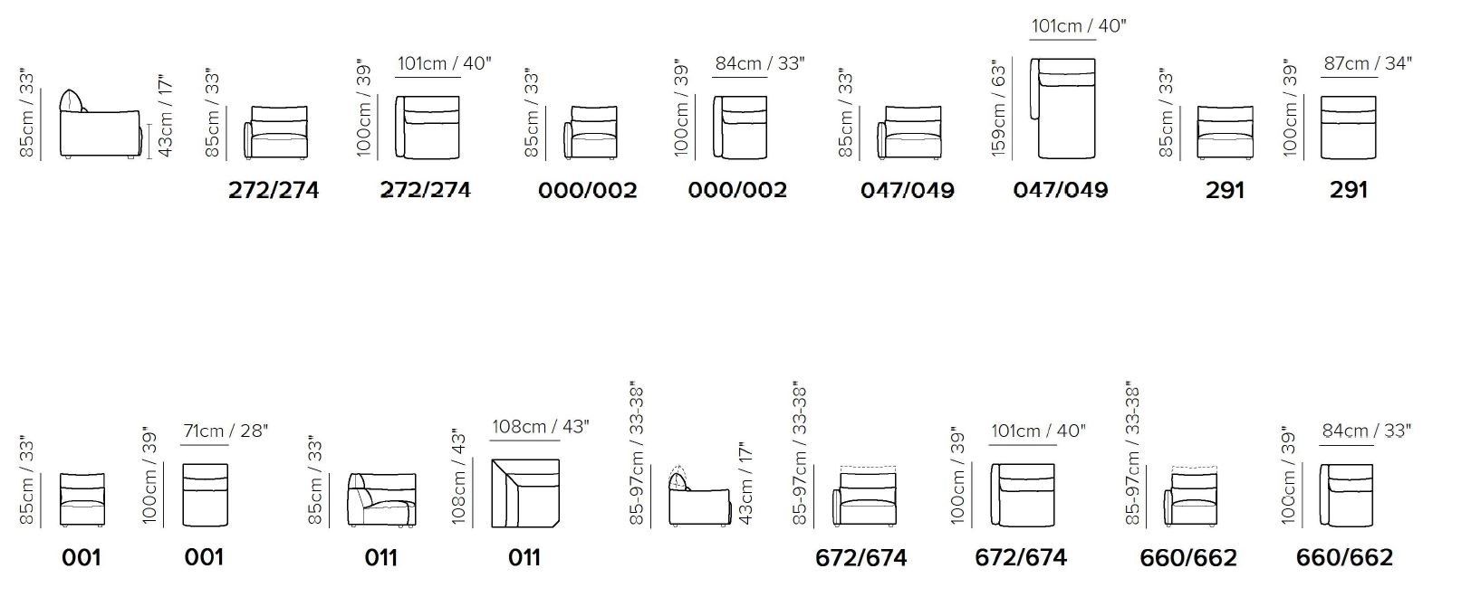 2-местный кожаный диван с откидной спинкой Natuzzi Italia GALAXY ARCH-00044933 - Вид №5