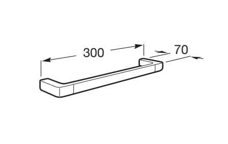 Металлический держатель для полотенец Roca время ARCH-00092823 - Вид №4