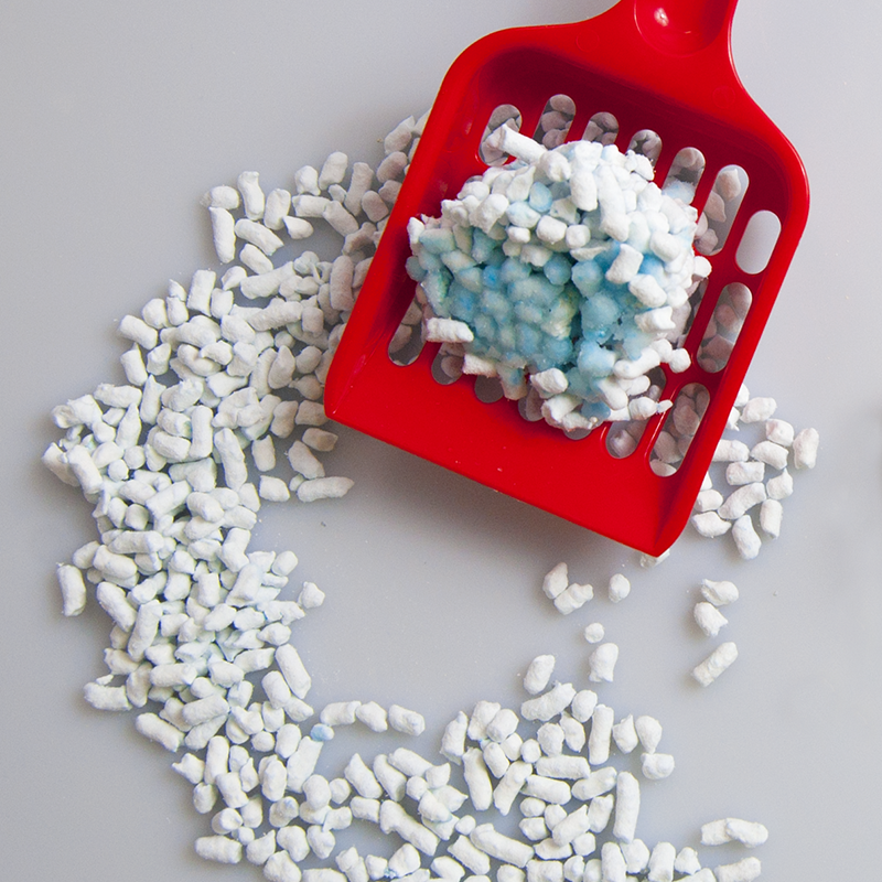 ПР0046982 Наполнитель для кошачьего туалета ультракомкующийся с голубым индикатором, 7л Japan Premium Pet  - Вид №3