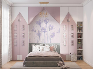 Детские обои с цветочными мотивами