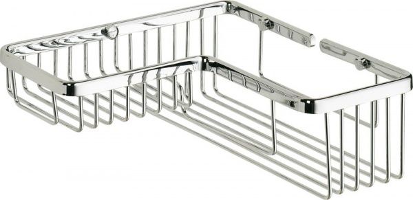 HL037/CR Sanibano, решетка угловая прямоугольная 1-уровневая, цвет хром 