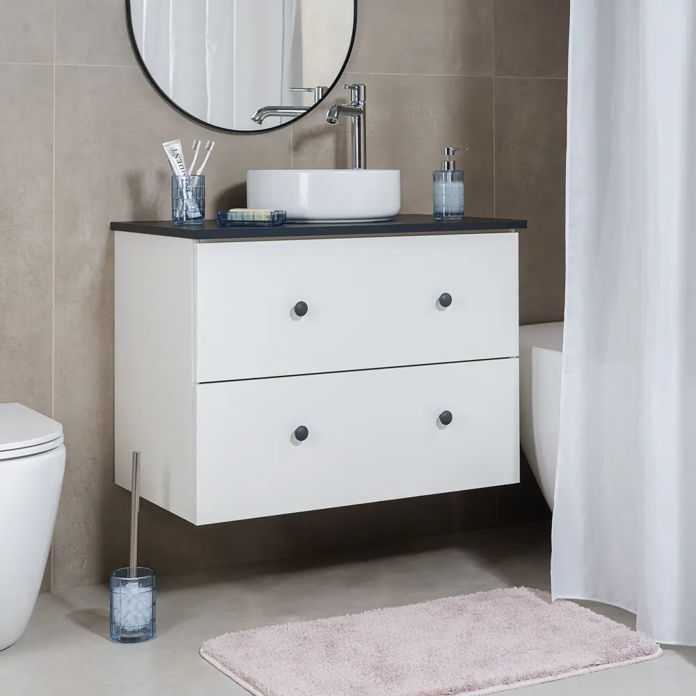 Стакан для зубных щеток Verran Norwa - голубой стеклянный органайзер для ванной 89384112 STLM-1571569 - Вид №4