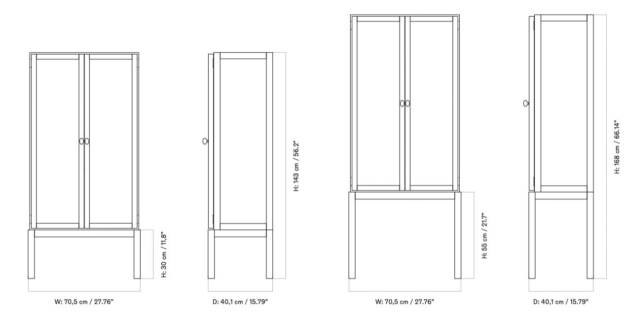 Витрина из дерева и стекла Audo Copenhagen CURIOSITY CABINET ARCH-00092281 - Вид №21