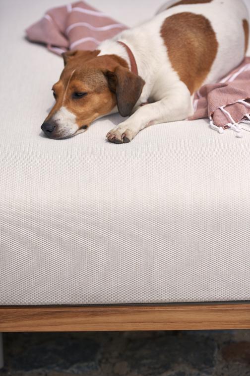 MNST259 Большая скамеечка для ног / из teakового дерева nero black Manutti Flex - Вид №2