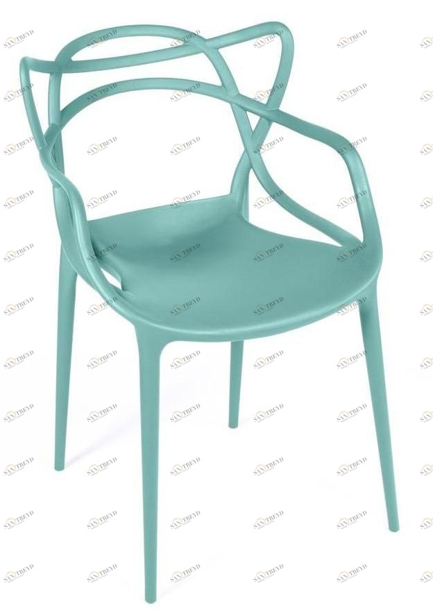 Стул кухонный со спинкой светло-бирюзовый Masters BRADEX HOME  00-3973924 Зеленый 