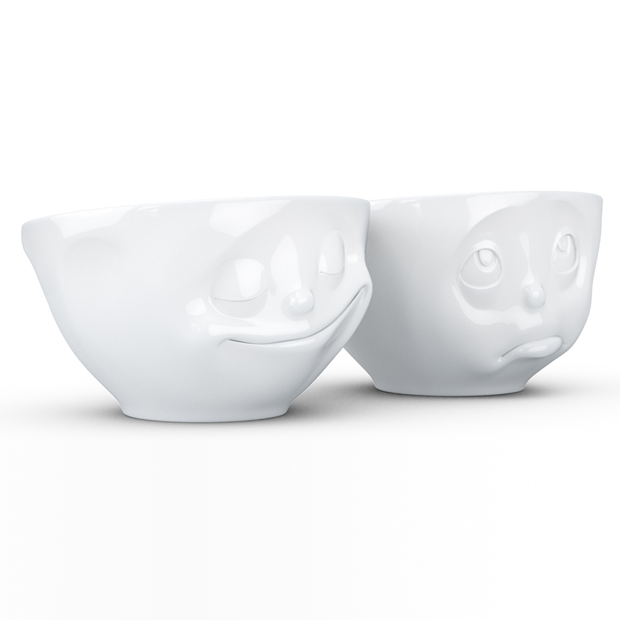 T01.23.01 Набор из 2 чаш tassen happy & oh please 200 мл белый Tassen by FIFTYEIGHT PRODUCTS  - Вид №3