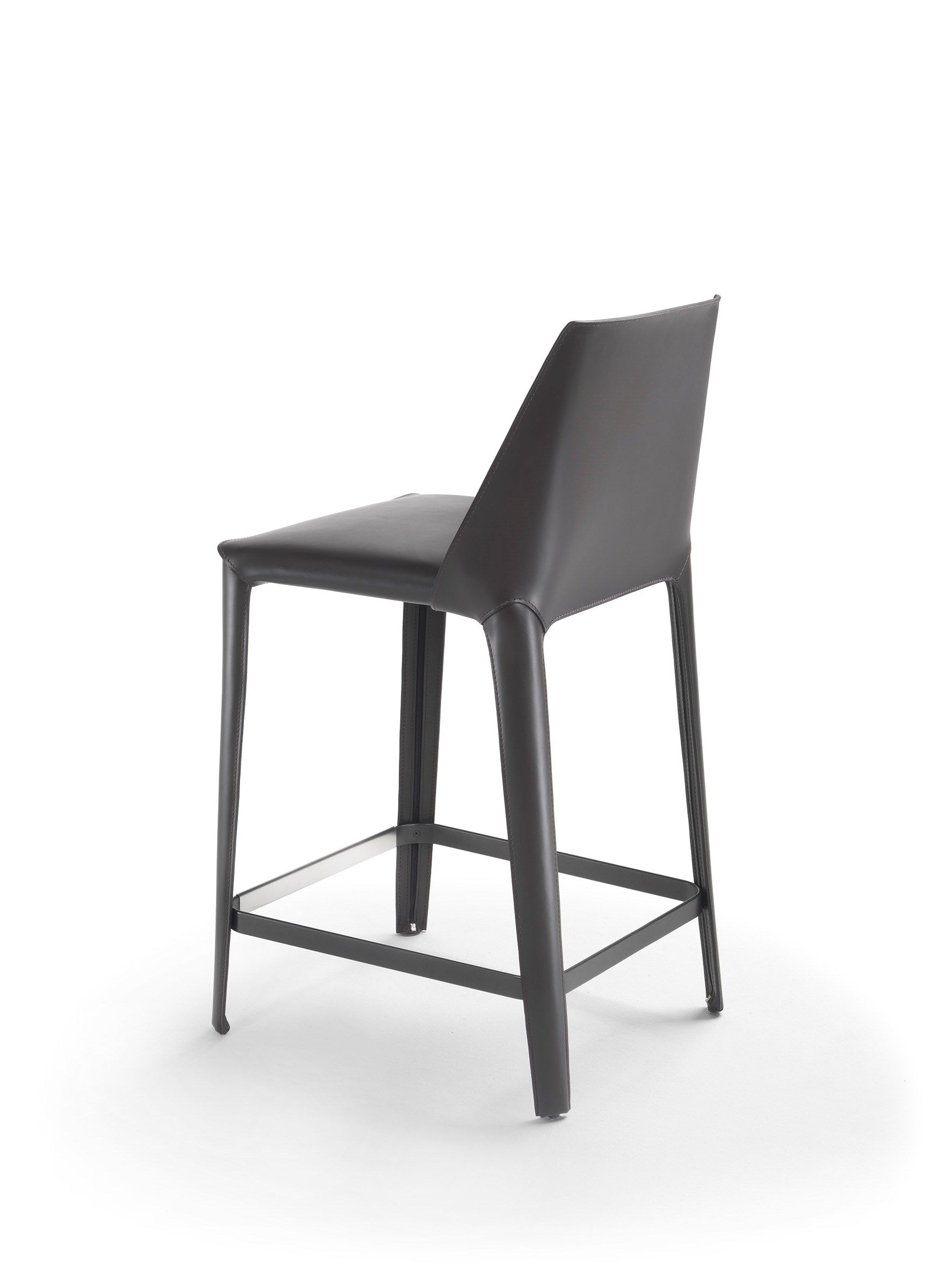 Высокий кожаный стул со спинкой Flexform ARCH-00028810 - Вид №2