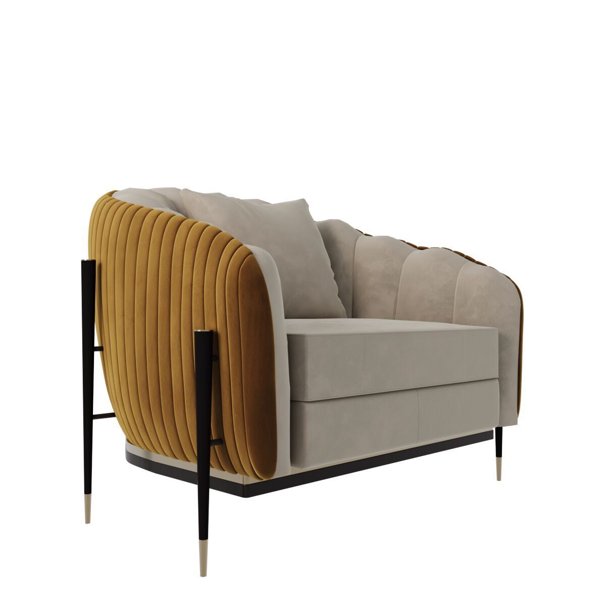 Тканевое кресло с подлокотниками HUGUES CHEVALIER Gatsby ARCH-00034382 - Вид №8