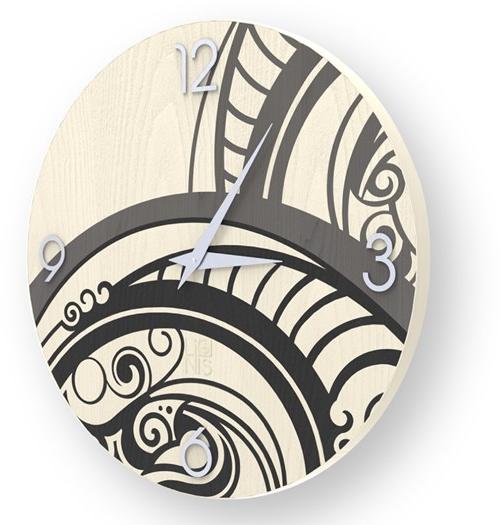 LIGNIS® Настенные часы из инкрустированного дерева Dolcevita abstract 10.001 / 10.079 - Вид №1