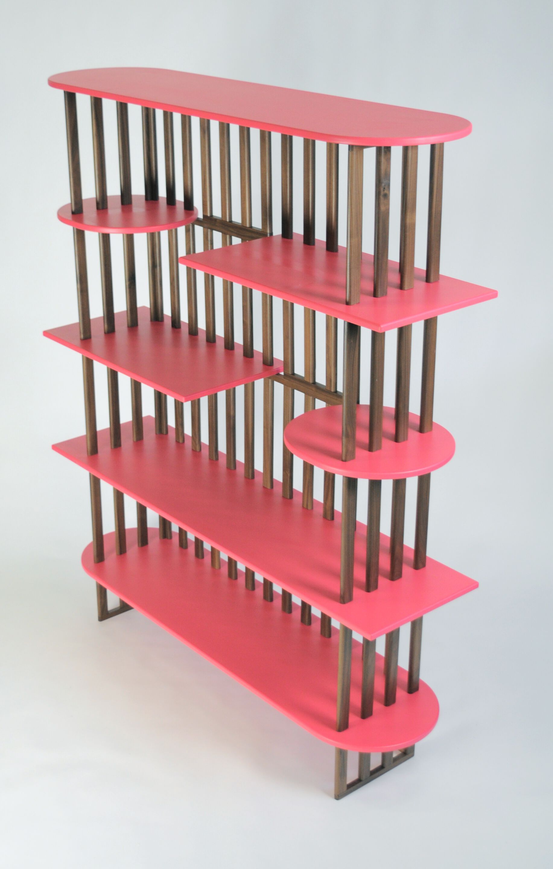 Книжный шкаф из массива дерева с пятью полками Medulum ARCH-00053302 - Вид №3