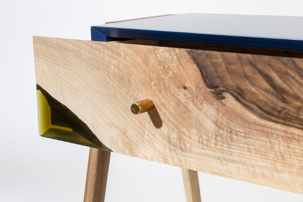 Тумбочка прикроватная с ящиком коричневая Storm G ICON DESIGNE STORM 177933 Коричневый - Вид №3