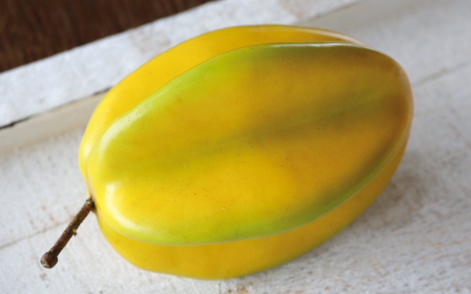 7108 338 a3 Пластиковый карамбол, 10 x 8 см, желто-зеленый H-andreas  - Вид №1