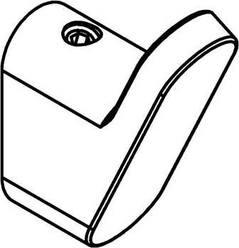 33031A-BP Крючок VICO подвесной цвет черный матовый LANGBERGER VICO, BLACK EDITION - Вид №2