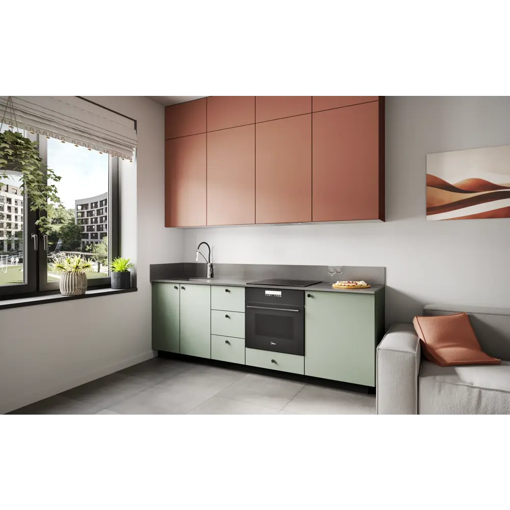 Карниз KONSENSA Тара для кухонного шкафа 200 см терракотовый МДФ 89385595 STLM-1452370 - Вид №5