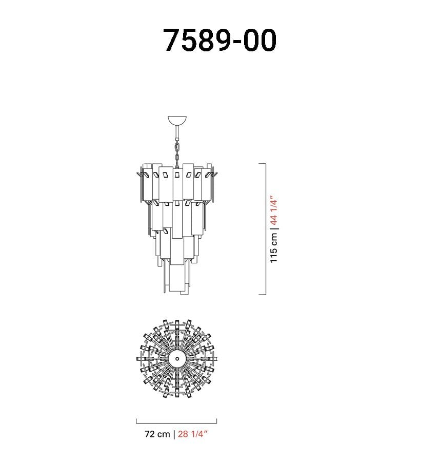 Венецианский Кристалл ручной работы подвесной светильник Barovier&Toso Midtown ARCH-00108324 - Вид №11