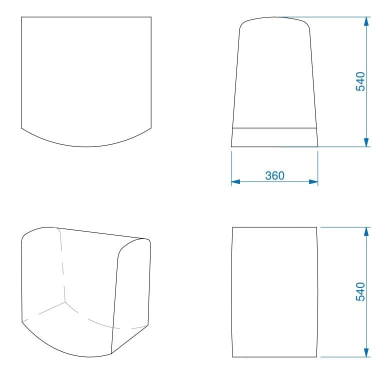Модульный пуф из пены QM Quinze & Milan UDA ARCH-00098284 - Вид №27