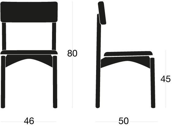 SIPA Стул из лакированного ясеня Spam sun-id-1511121 - Вид №3