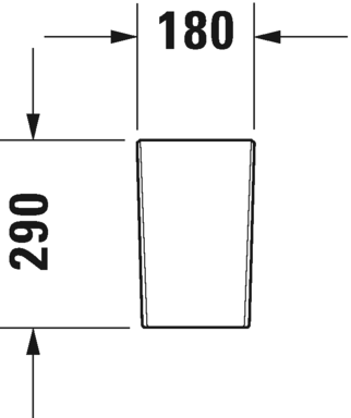 0858260000 Полупьедестал для раковины овальная Duravit Darling New - Вид №5