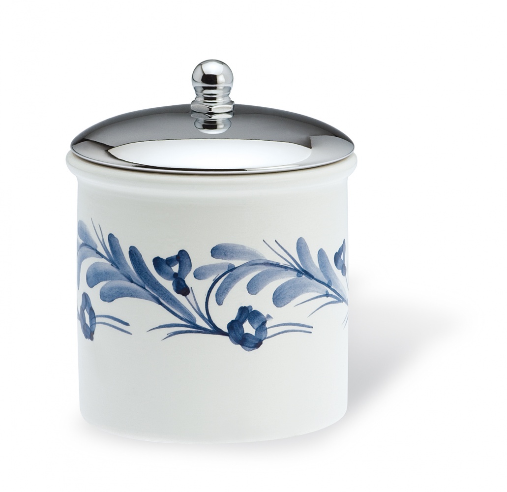 745(40) Stil Haus Nemi, настольный керамический контейнер, цвет хром - керамика декорированная 