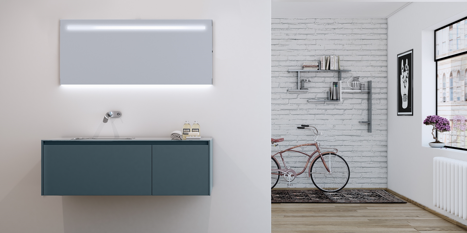 LA425B Встроенная раковина под столешницу овальная Inbani SOLIDSURFACE - Вид №1