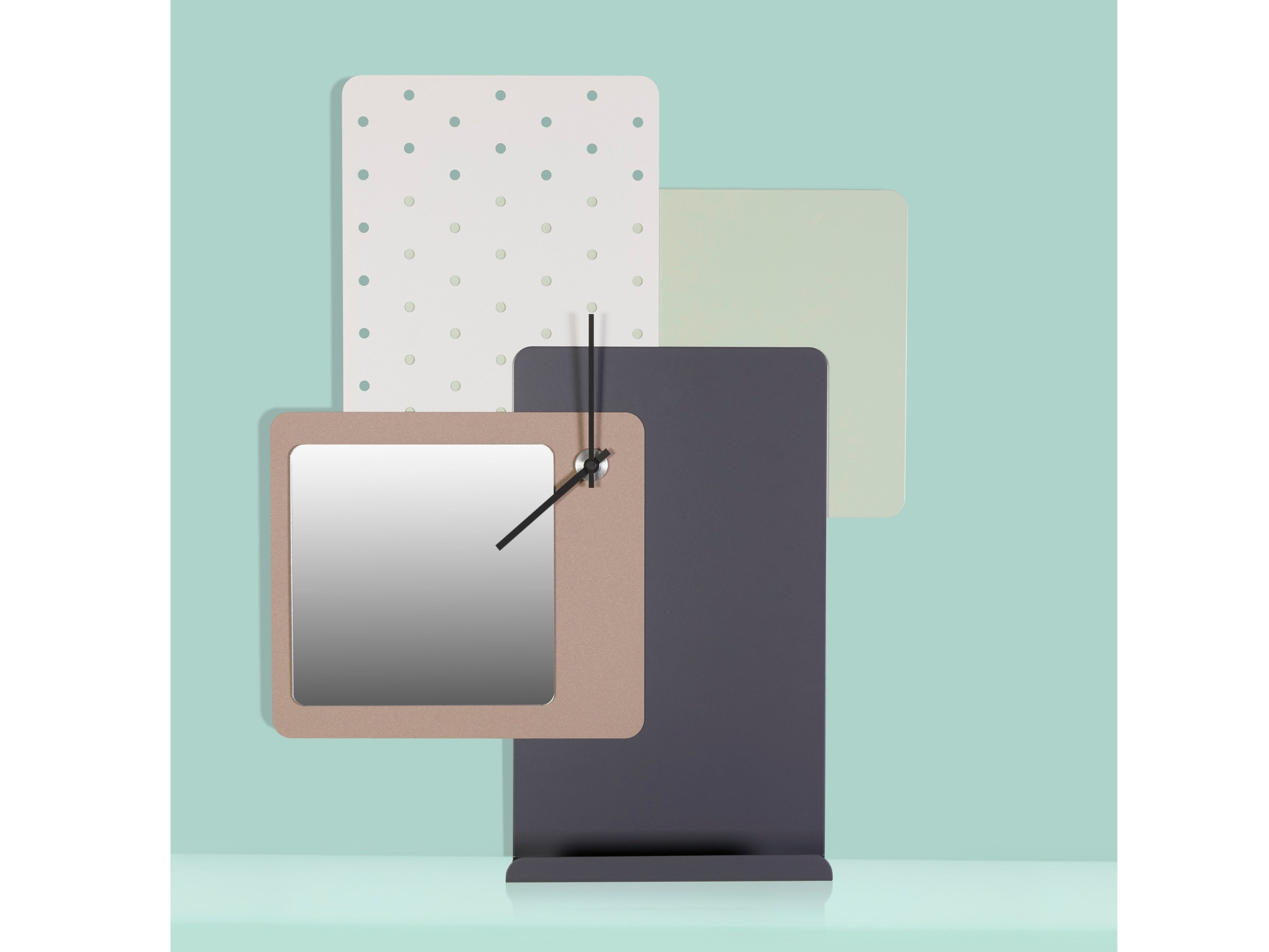 Настенные часы с контейнером и зеркалом Giacopini CLOCK ARCH-00007958