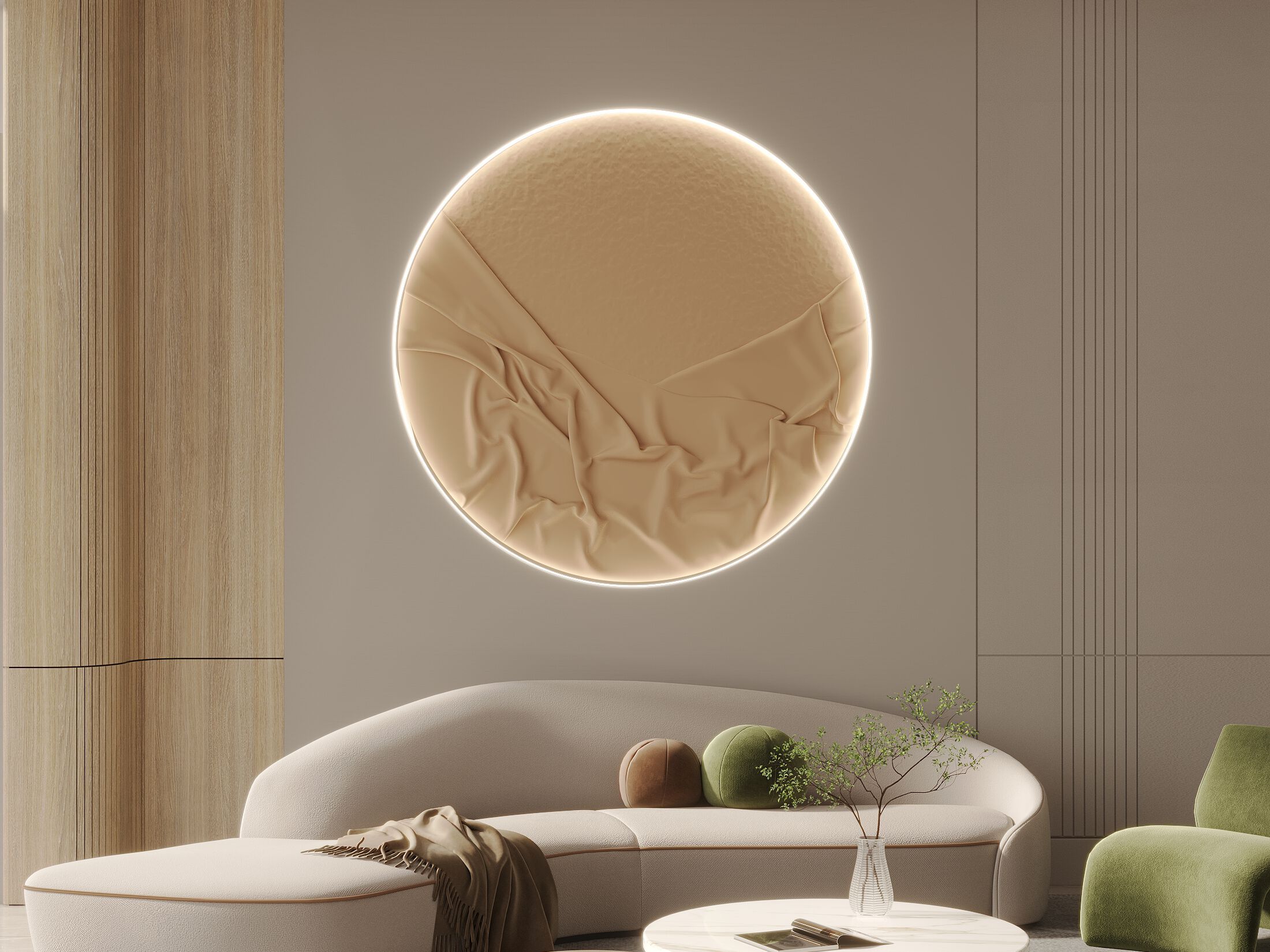 Трехмерное гипсовое покрытие WallDeco Pano ARCH-00047294 - Вид №1