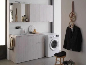 Ideagroup Шкаф для стирки из меламина с раковиной Kandy