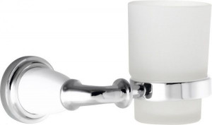 H9900/16CR Sanibano Zafiro, настенный стеклянный стакан, цвет хром