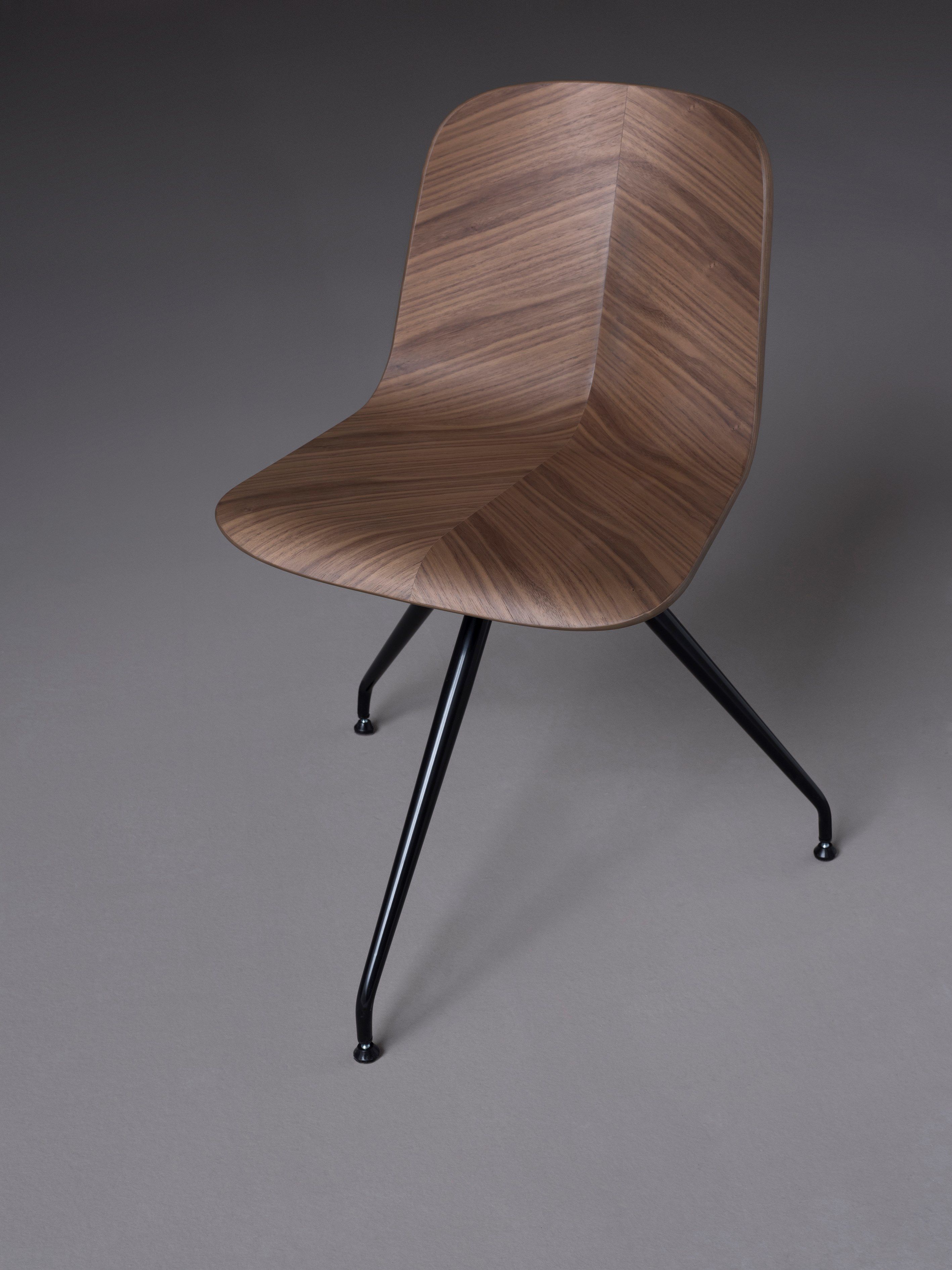 Стальной и деревянный поворотный стул PIAVAL Herringbone-Contract ARCH-00088864 - Вид №2