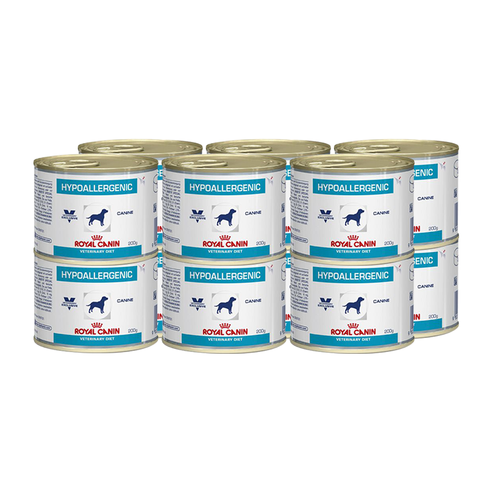 ПР0024743*12 Корм для собак Hypoallergenic Canine, конс. 200г (упаковка - 12 шт) ROYAL CANIN 