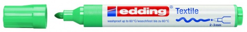 34 Маркер по ткани TI-SHIRT 2-3 мм перо круглое бледно-зеленый E-4500 Edding 